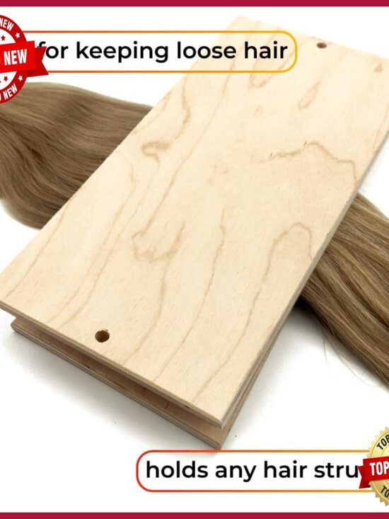 Professional Hair Extension Drawing Mat with Wooden Base, 30x13cm main image 6
